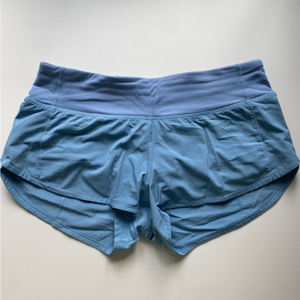 Lululemon Speed Up Lined Short 2.5” in Powder Blue